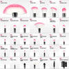 Makeup Brushes,  32Pcs Professional Soft Synthetic Kabuki Cosmetic Eyebrow Shadow Makeup Brush Set Kit