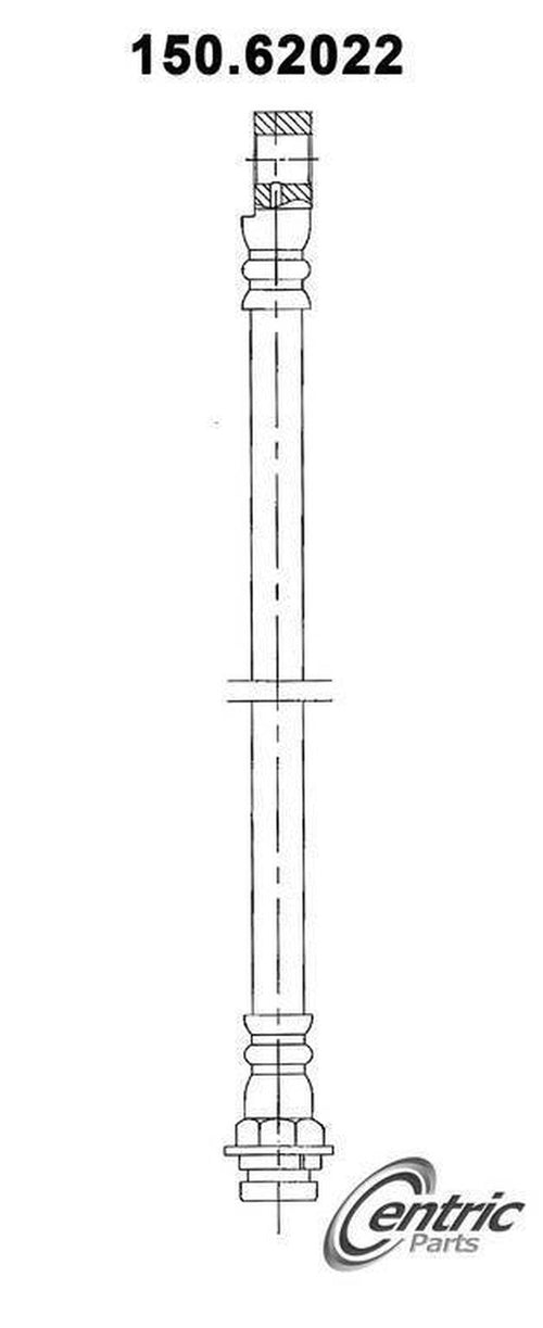 Centric Brake Hydraulic Hose for Camaro, Firebird 150.62022