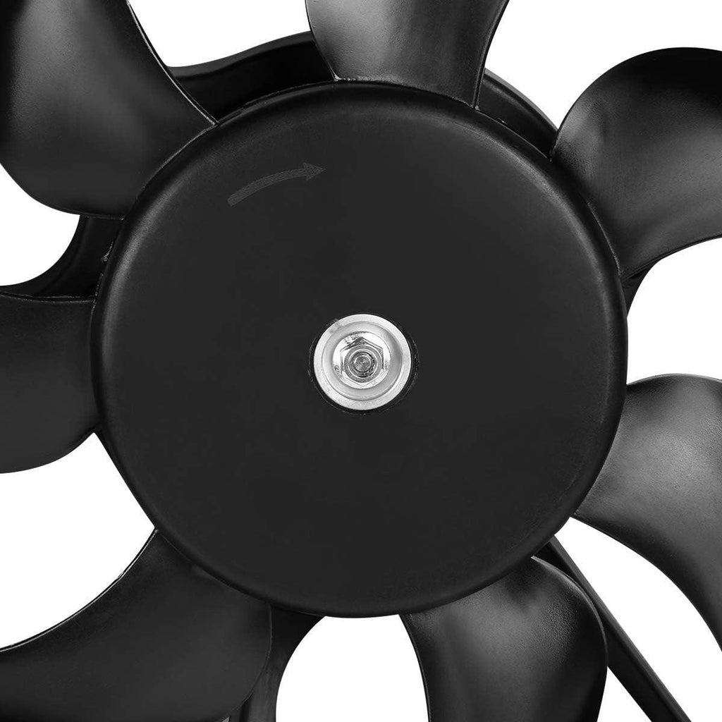 OEM-RF-0102 Factory Style Radiator Cooling Fan Assembly Cooling Efficiency Improved Direct Replacement [Compatible with 07-09 Lincoln MKZ] Black