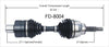 FD-8004 CV Axle Shaft