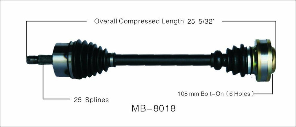 MB-8018 CV Axle Shaft