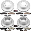 CRK5468 Coated Brake Rotor & Ceramic Brake Pads- Front & Rear