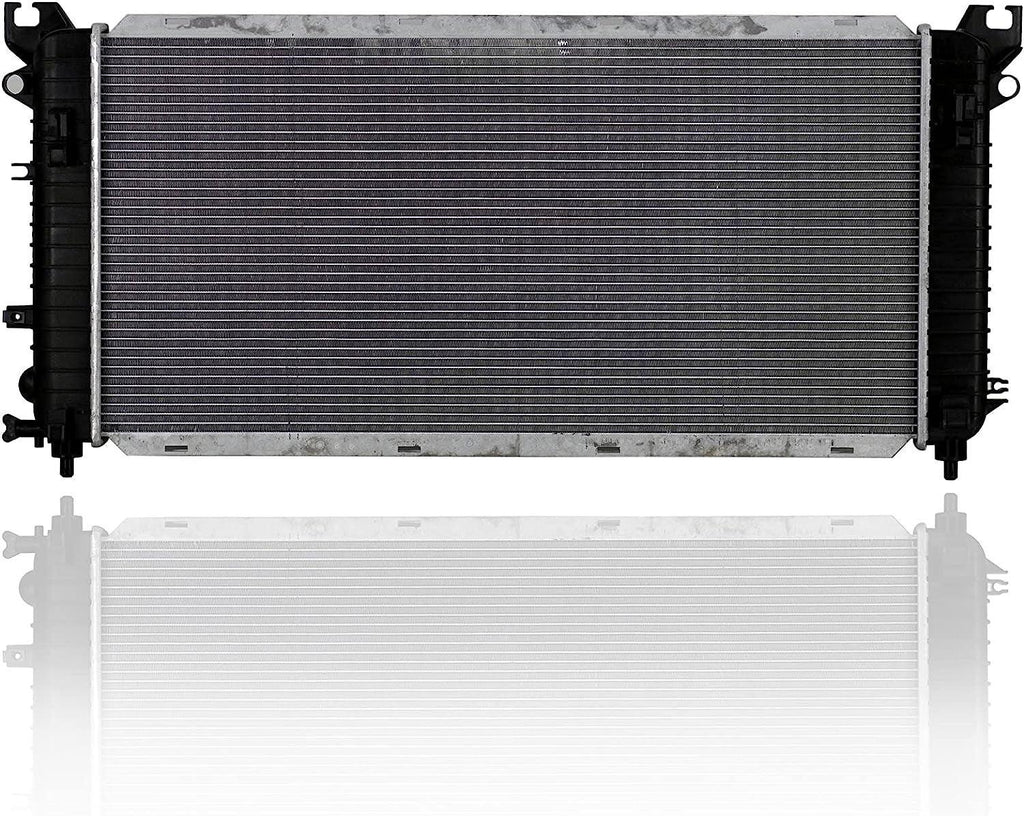 Radiator -  Compatible/Replacement for 13398 14-16 Chevrolet Silverado 1500 14-16 Sierra 1500 5.3/6.2L Automatic Transmission with Tow Package - Plastic Tank Aluminum Core, 1-Row