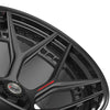 24x14 4PLAY Wheel for Ram-Dodge-Jeep-GM-Ford 4PF6 Gloss Black Barrel w/Matte Cen - greatparts