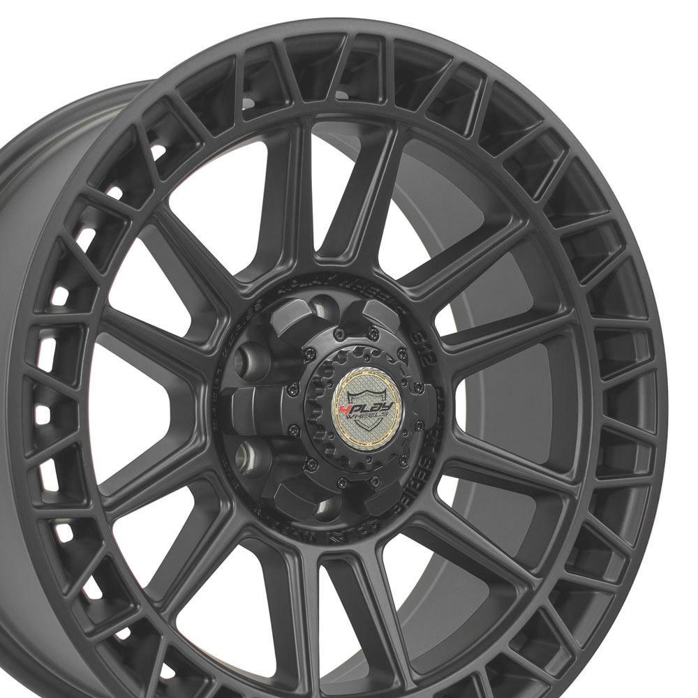 20x9 4PLAY Wheel for GMC-Ford-Chevy 4PS12 Satin Black Rim - greatparts