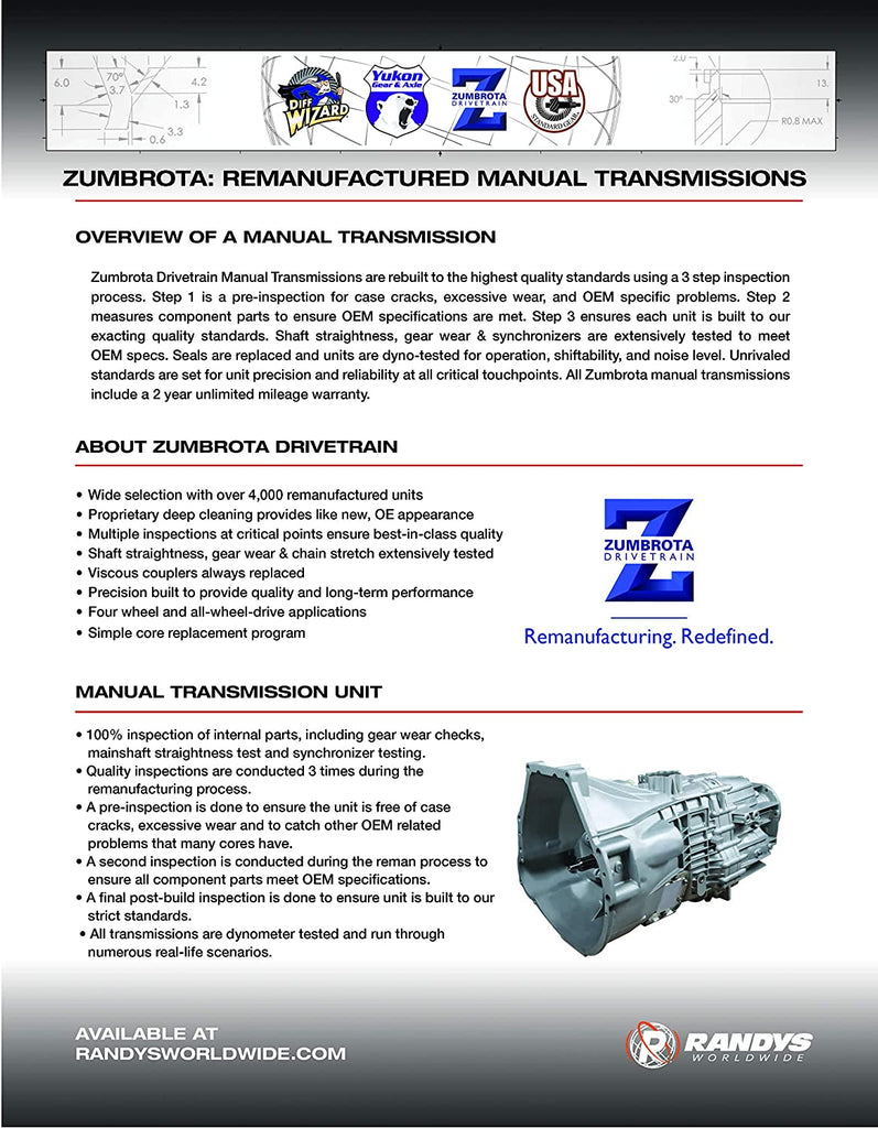 ZMBK115AWS Manual Transmission Rebuild Kits