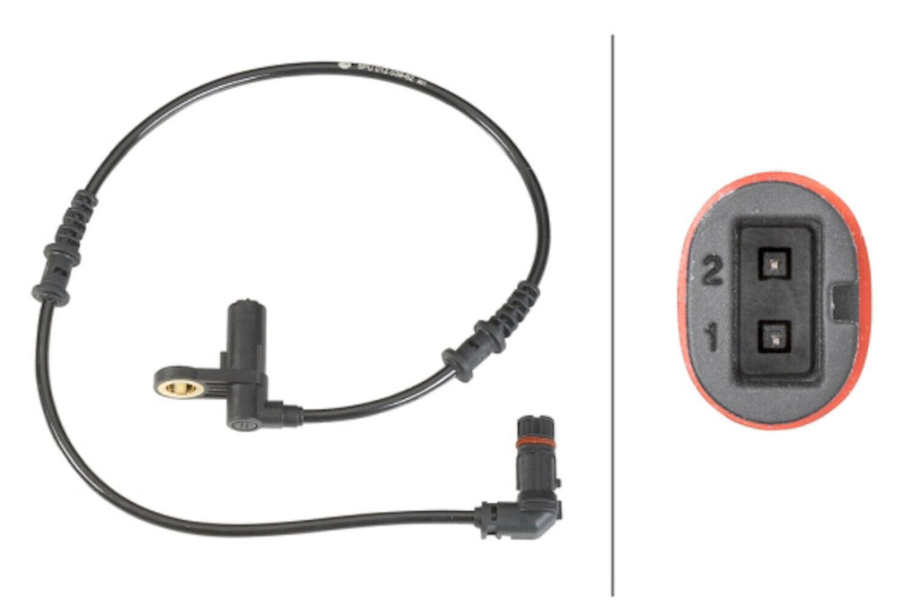Hella ABS Wheel Speed Sensor for Mercedes-Benz 012039621