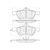 Centric Front Disc Brake Pad for Escape, Mariner (105.10473)