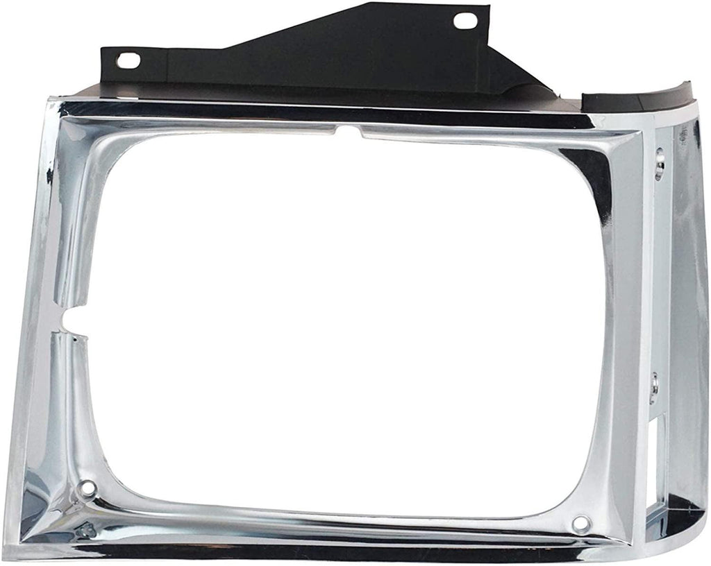 Chrome Headlight Bezel Trim Passenger Side Right RH for Chevy S10 GMC S-15 Truck
