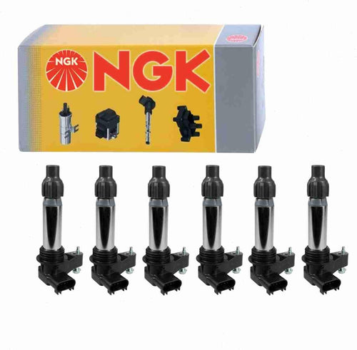 6 Pc NGK Ignition Coils Compatible with Chevrolet Camaro 3.6L V6 2010-2015