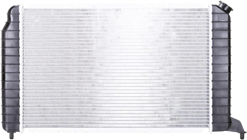 2261 Compatible with CHEVROLET S10 Pickup 1-Row Plastic Aluminum Replacement Radiator , Black