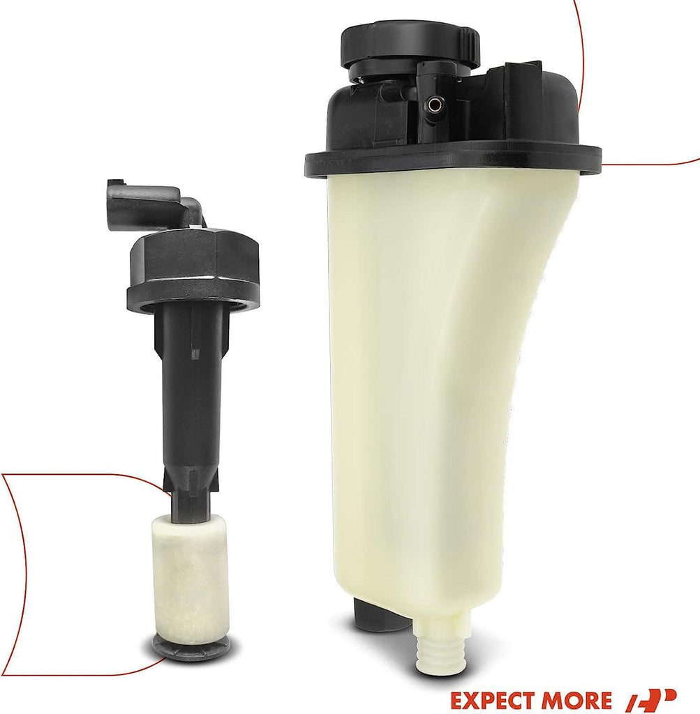 A-Premium Engine Coolant Overflow Recovery Reservoir Tank [With Cap & Sensor] Compatible with BMW [E36] 320I, 323I, 323Is, 325I, 325Is, 328I, 328Is, 528I, M3, Z3, E39, Replace# 17111723520