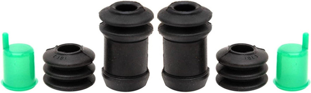 Professional 18K1418 Rear Disc Brake Caliper Rubber Bushing Kit with Boots, Seals, and Caps