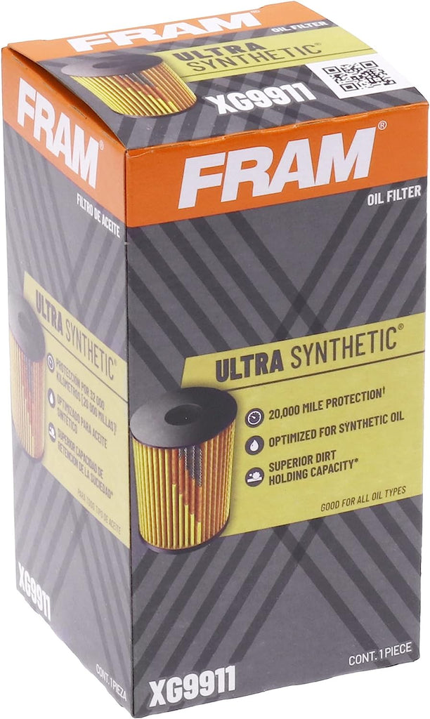 Ultra Synthetic Automotive Replacement Oil Filter, Designed for Synthetic Oil Changes Lasting up to 20K Miles, XG9911 (Pack of 1)