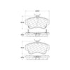 Centric Front Disc Brake Pad for PT Cruiser, Neon (103.08410)