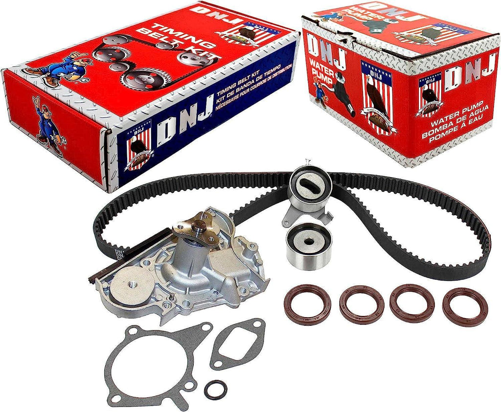 DNJ TBK490AWP Timing Belt Kit with Water Pump for 1990-1996 / Ford, Mazda, Mercury/Capri, Escort, Miata, Protege, Tracer / 1.6L, 1.8L / DOHC / 16V / 112Cid, 1597Cc, 1839Cc / VIN 6, VIN 8, VIN Z