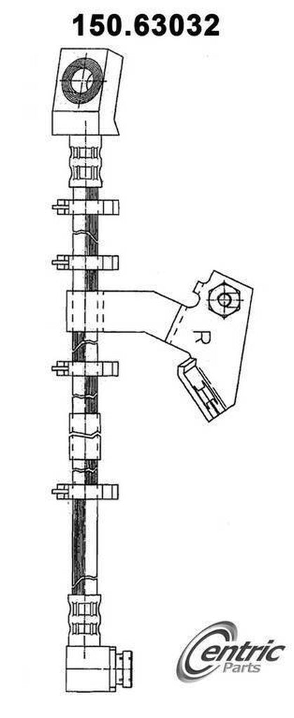 Centric Brake Hydraulic Hose for Dynasty, Imperial, New Yorker 150.63032