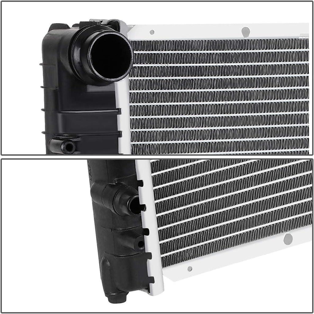 OEM-RA-2594 2594 OE Style Aluminum Cooling Radiator Compatible with 01-06 BMW X5 3.0 AT, 23-1/8" W X 23-1/8" H X 1" D, 1-1/2" Inlet / 1-1/2" Outlet