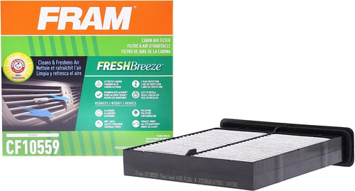 Fresh Breeze Cabin Air Filter Replacement for Car Passenger Compartment W/ Arm and Hammer Baking Soda, Easy Install, CF10559 for Select Suzuki Vehicles