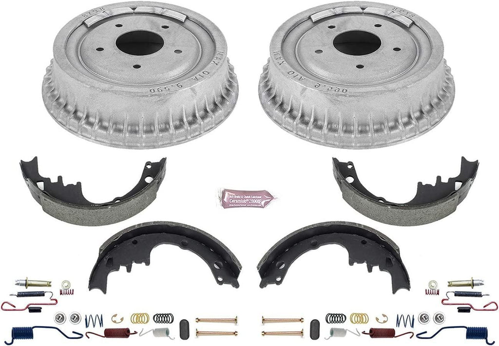 KOE15274DK Autospecialty Rear Replacement Brake Kit-Oe Brake Drums & Ceramic Brake Pads