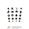 Carlson Disc Brake Hardware Kit for E-350 Super Duty, E-150, E-250 H5856Q