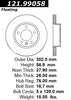 Centric Front Disc Brake Rotor for 11-19 Amarok (121.99058)