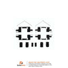 Carlson Disc Brake Hardware Kit for Frontier, Pathfinder, Xterra, Equator 13419Q