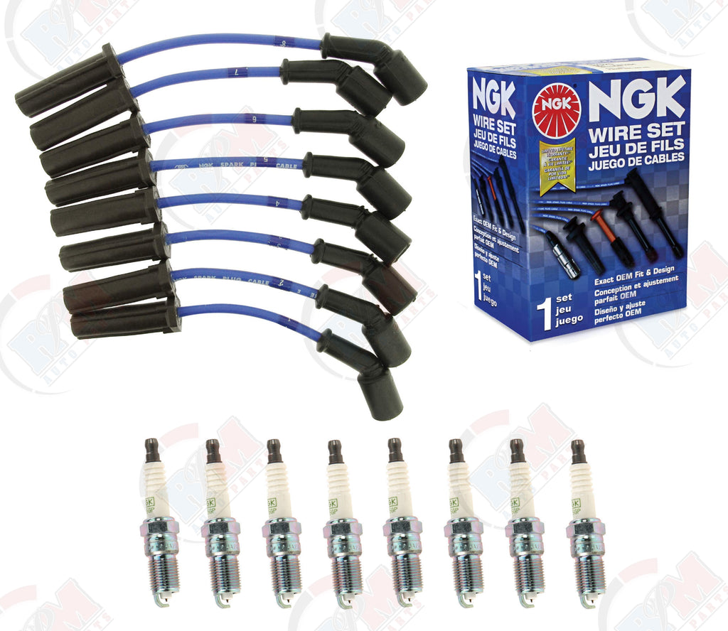 NGK Spark Plugs & Ignition Wires 2010-2015 for Chevrolet Camaro SS ZL1 6.2L