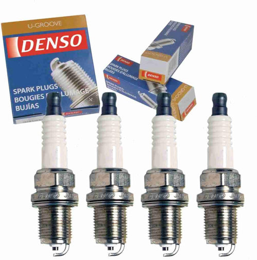 4 Pc DENSO Standard U-Groove Spark Plugs Compatible with Dodge Stratus 2.4L L4 1995-2005