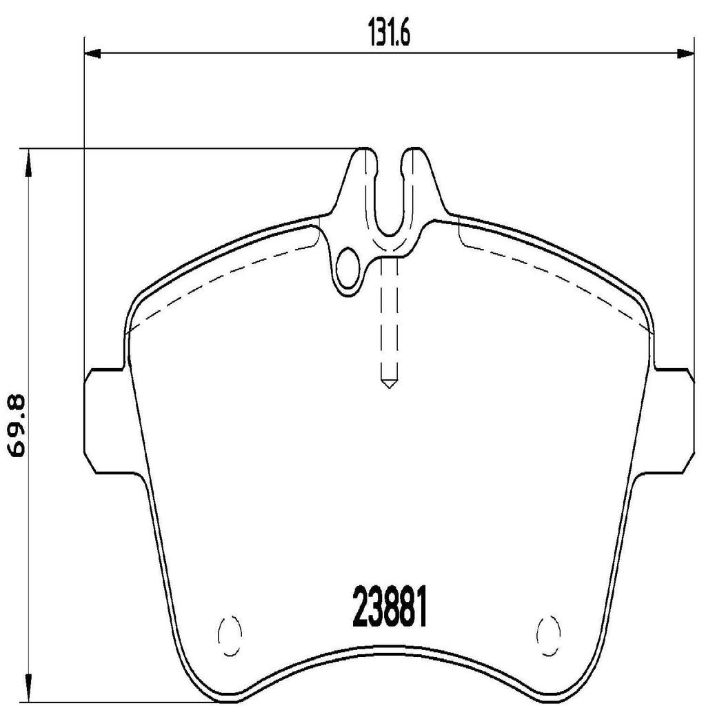 Brembo Front Disc Brake Pad Set for 08 B200 (P50057)