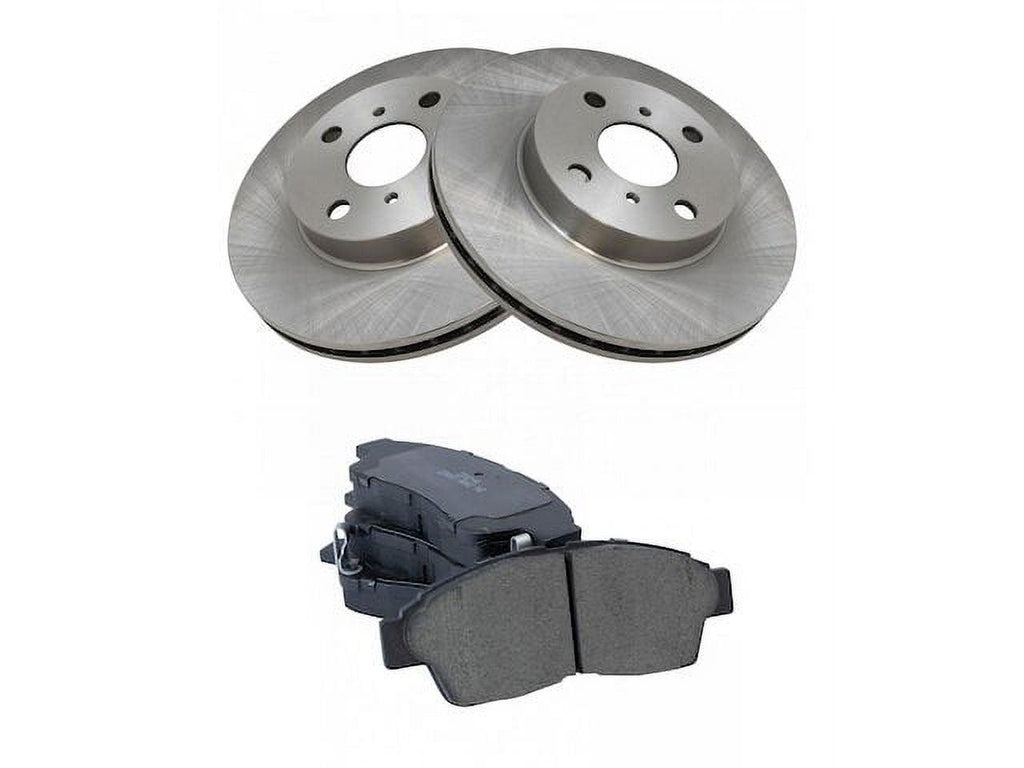 Front Brake Pad and Rotor Kit - Compatible with 1993 - 1997 Toyota Corolla FWD 1994 1995 1996