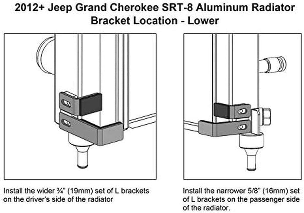 MMRAD-WK2-12 Performance Aluminum Radiator Compatible with Jeep Grand Cherokee SRT-8, 2012+