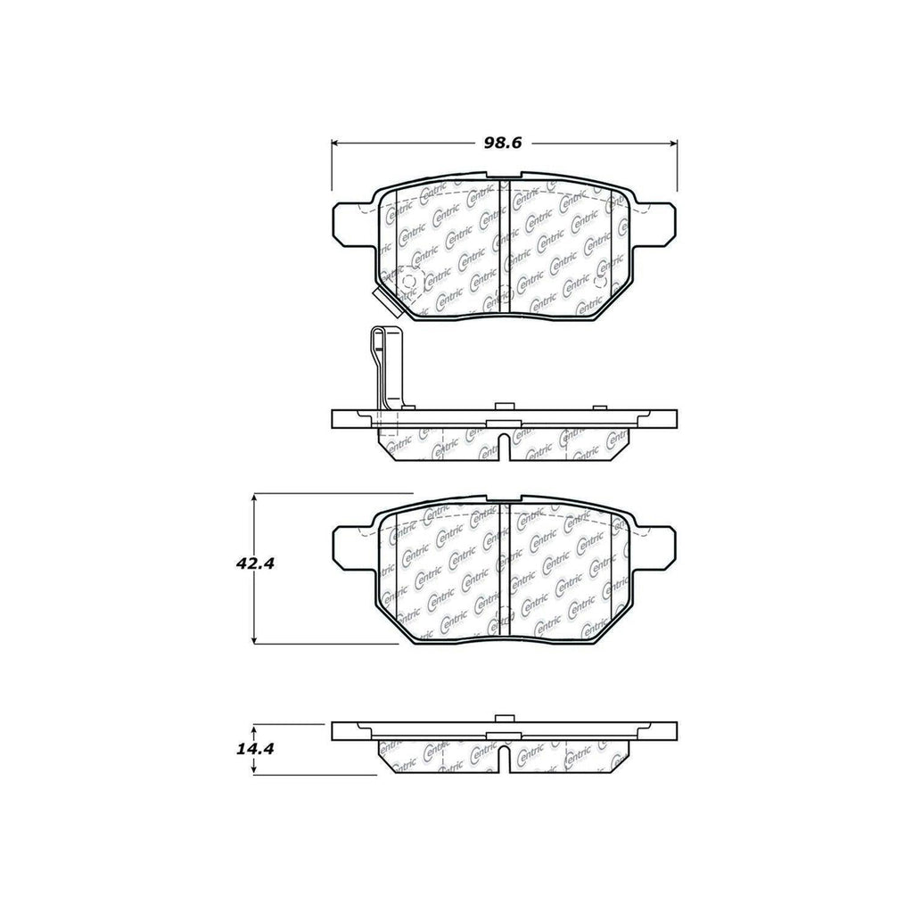 Rear Disc Brake Pad for Prius, Prius Prime, Corolla, Yaris, Tc+More (103.13540)