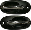 Front Exterior Door Handle Set of 2 Compatible with 2002-2005 Kia Sedona Chrome Lever with Primed Bezel Driver and Passenger Side