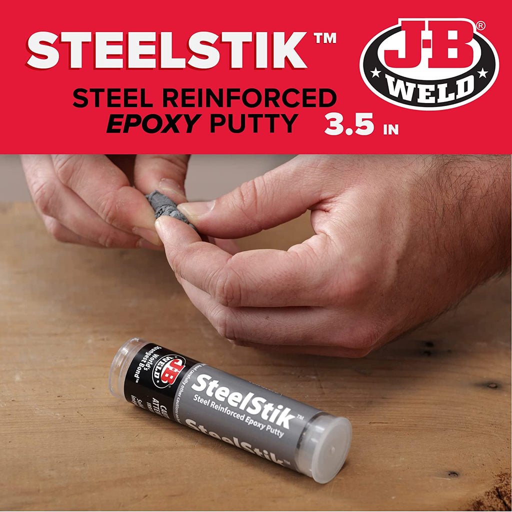 J-B Weld 8267 Steelstik Steel Reinforced Epoxy Putty Stick - 2 Oz.