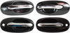 Front and Rear Exterior Door Handle Set of 4 Compatible with 2002-2005 Kia Sedona Chrome Lever with Primed Bezel Driver and Passenger Side