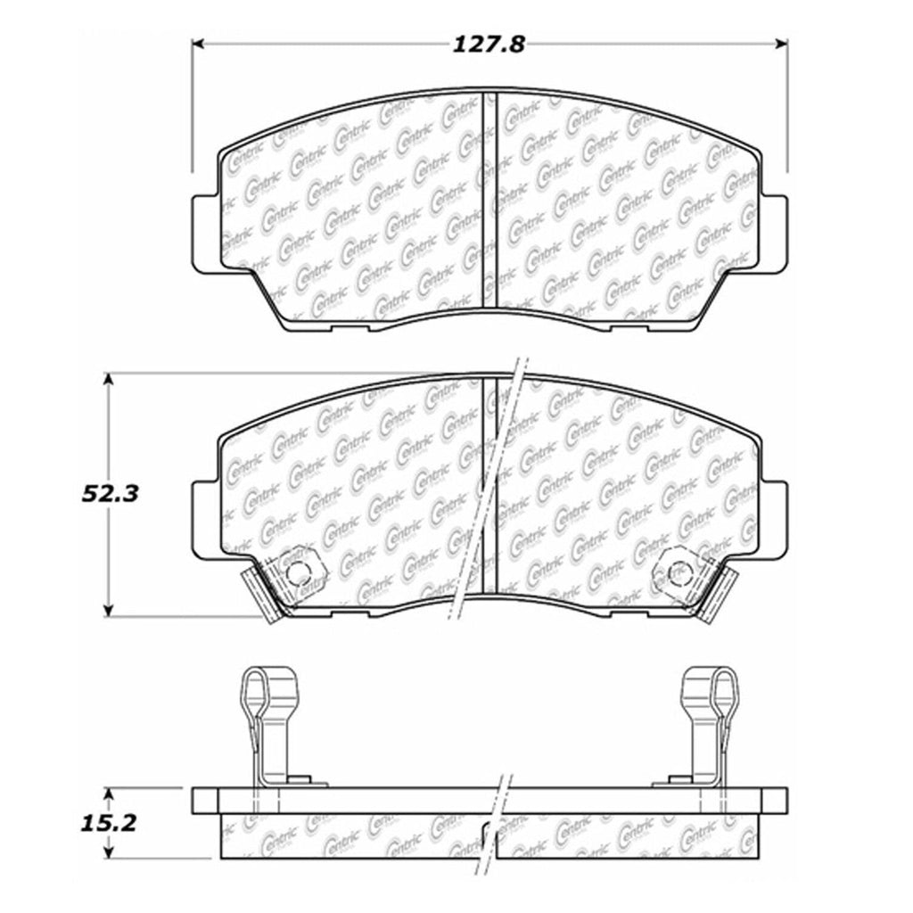 Centric Front Disc Brake Pad for B2200, B2600, B2000 (102.05740)