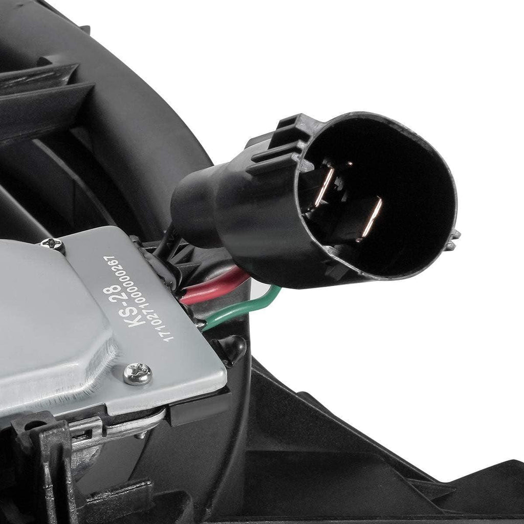OEM-RF-0218 Factory Style Radiator Cooling Fan Assembly Cooling Efficiency Improved Direct Replacement [Compatible with 10-13 Mazda 3],Black