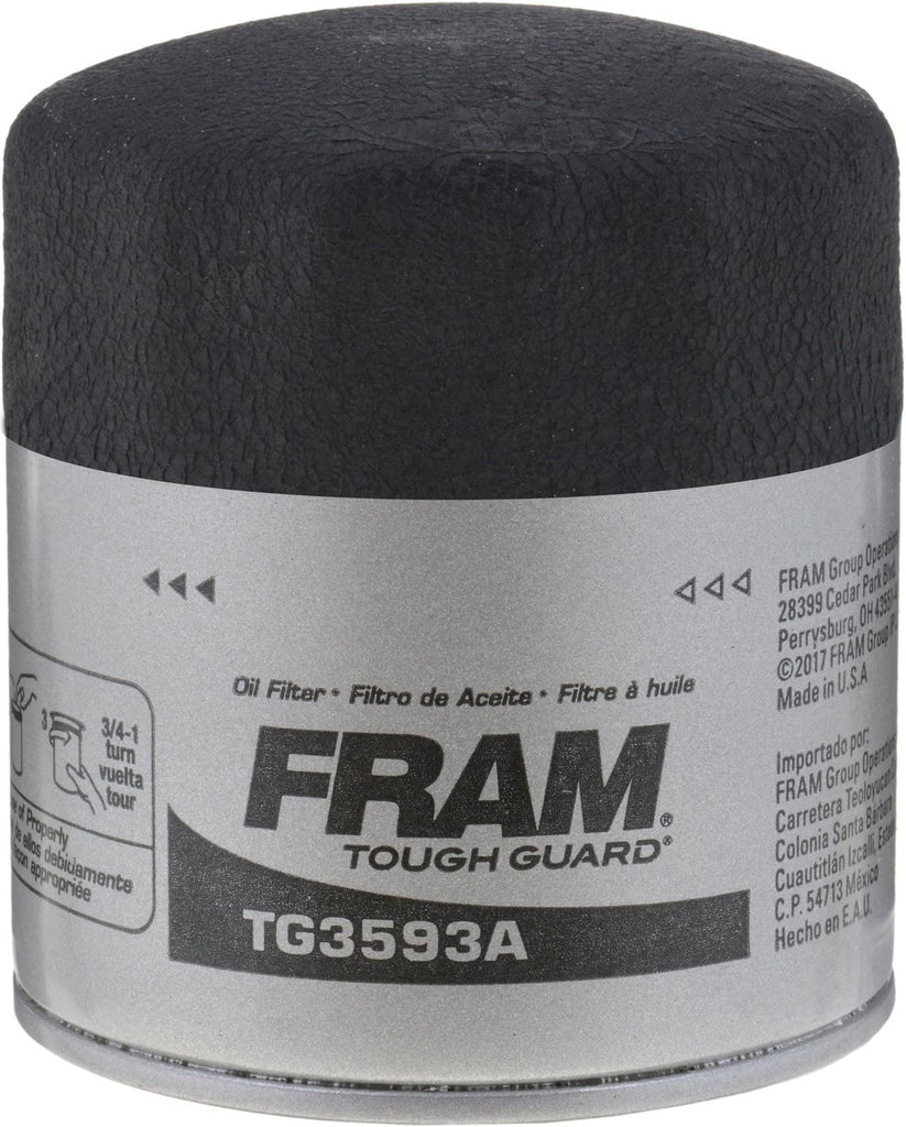 Tough Guard Replacement Oil Filter TG3593A, Designed for Interval Full-Flow Changes Lasting up to 15K Miles