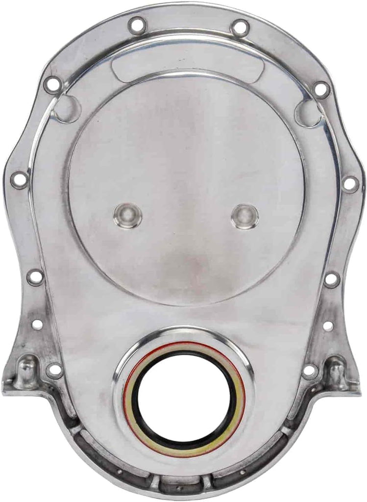 Timing Cover | Fits 1965-1990 Big Block Chevy Engines | Polished Cast Aluminum | Includes Timing Cover, Timing Cover Gasket, Water Pump Gaskets, and Timing Cover Bolts