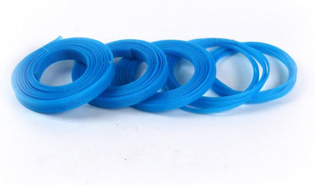 13607 Wire Loom, 1" Tube, 50' Length, Neon Blue