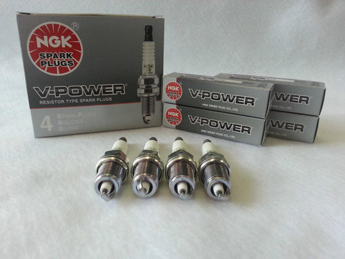 4-New SATURN NGK V-Power Copper Spark Plugs BKR5ESA-11 #5643 Made in Japan