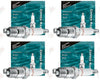 CHAMPION MARINE Spark Plugs QL77JC4 828M Set of 4
