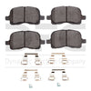 Dynamite Friction Front Disc Brake Pad Set for Prizm, Corolla (1551-0741-01)