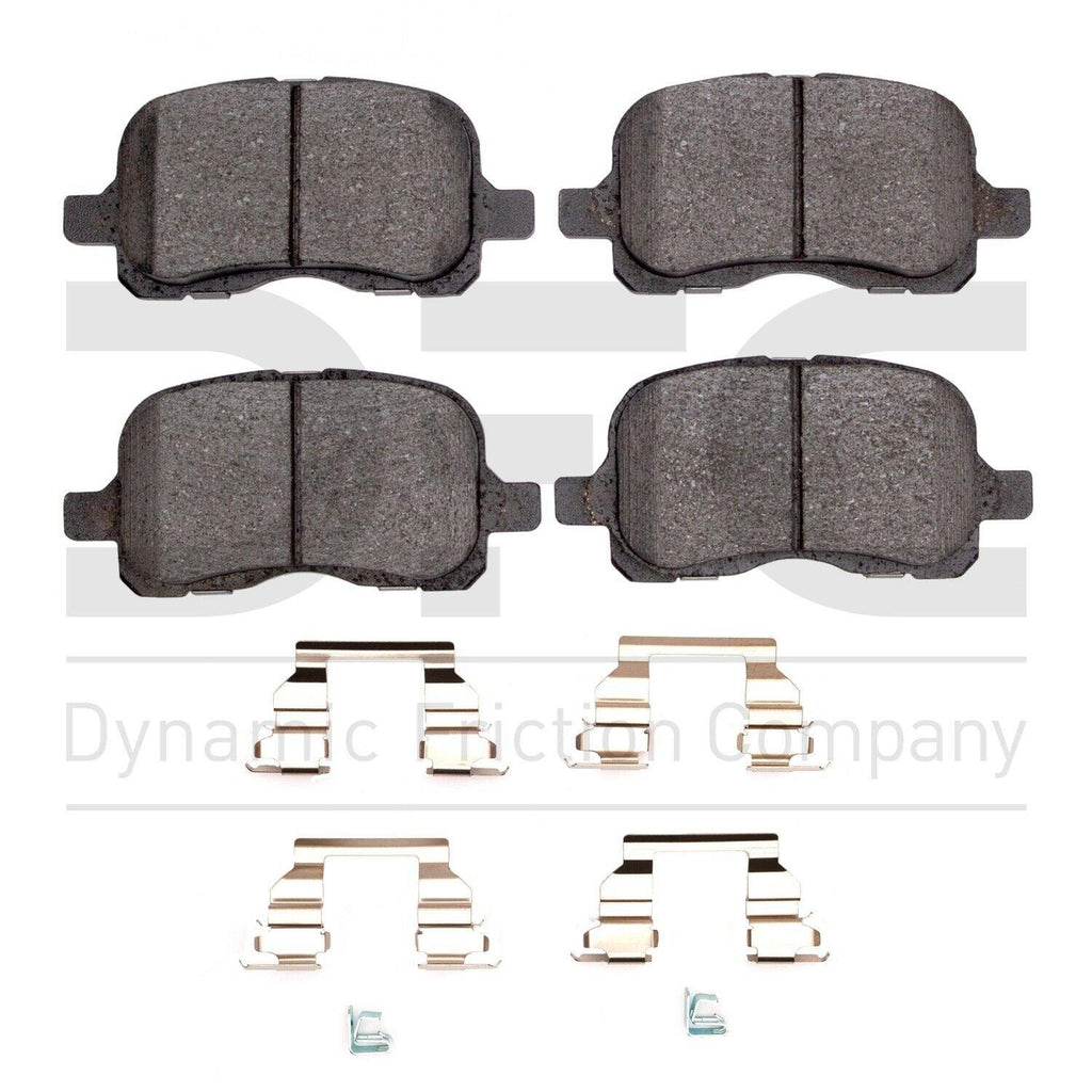 Dynamite Friction Front Disc Brake Pad Set for Prizm, Corolla (1551-0741-01)
