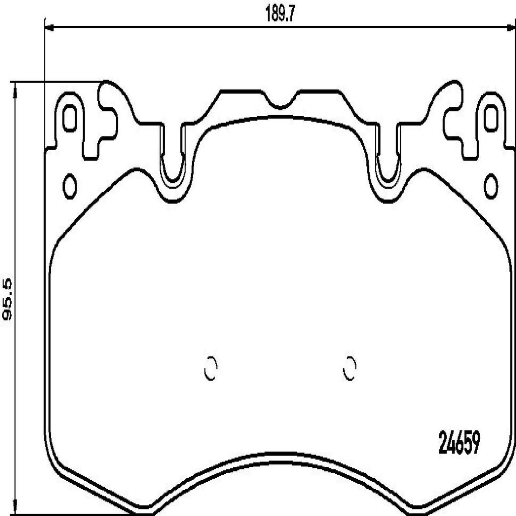 Brembo Front Disc Brake Pad Set for Land Rover (P44023)