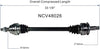 NCV48026 CV Axle Shaft Assembly - Left or Right Rear (Driver or Passenger Side)