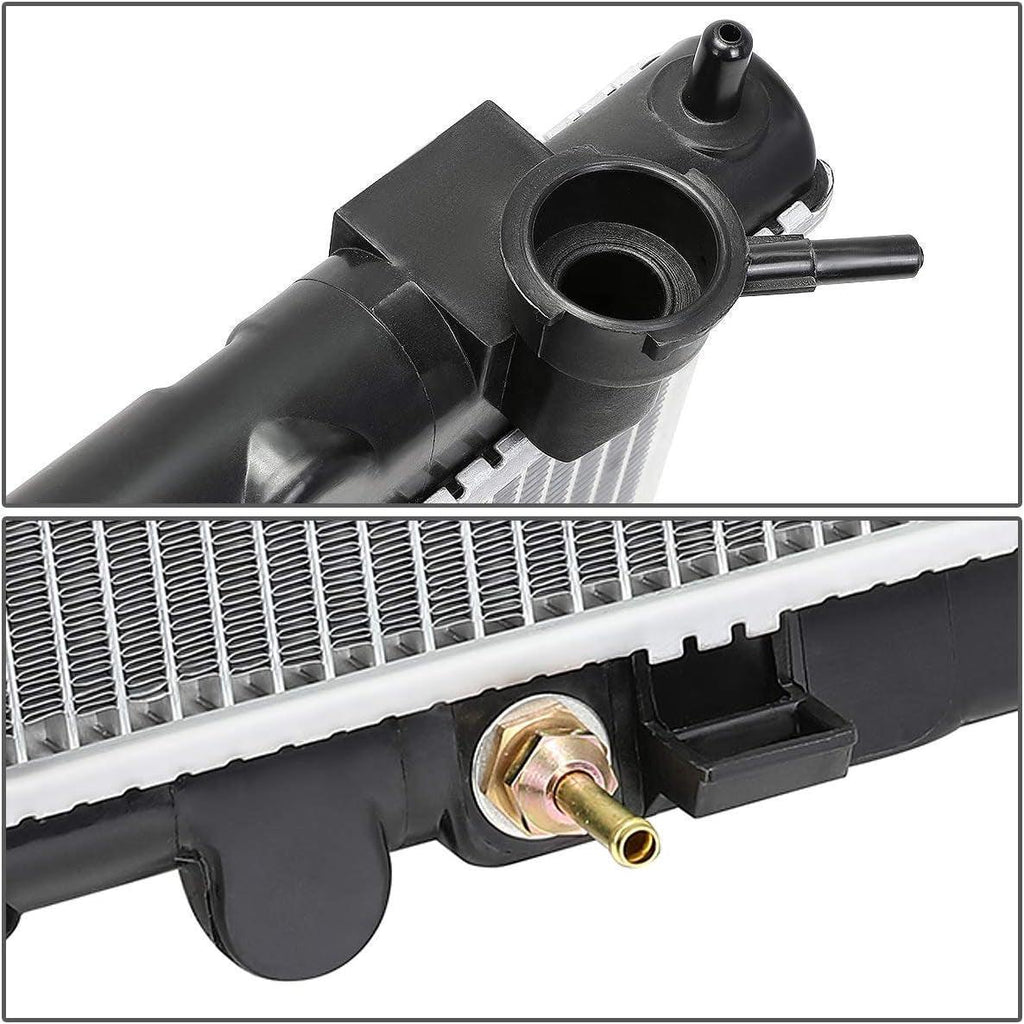 OEM-RA-2415 OE Style Aluminum Core Radiator Compatible with 02-06 Altima AT/MT,29-1/4" W X 15-3/4" H X 5/8" D,1-3/8" Inlet / 1-3/8" Outlet