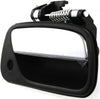 Compatible with Toyota T100 Exterior Door Handle Front, Passenger Side Black Bezel with Chrome Lever (1993-1998) | with Key Hole | Trim:All Submodels | TO1311135 | 6921034020
