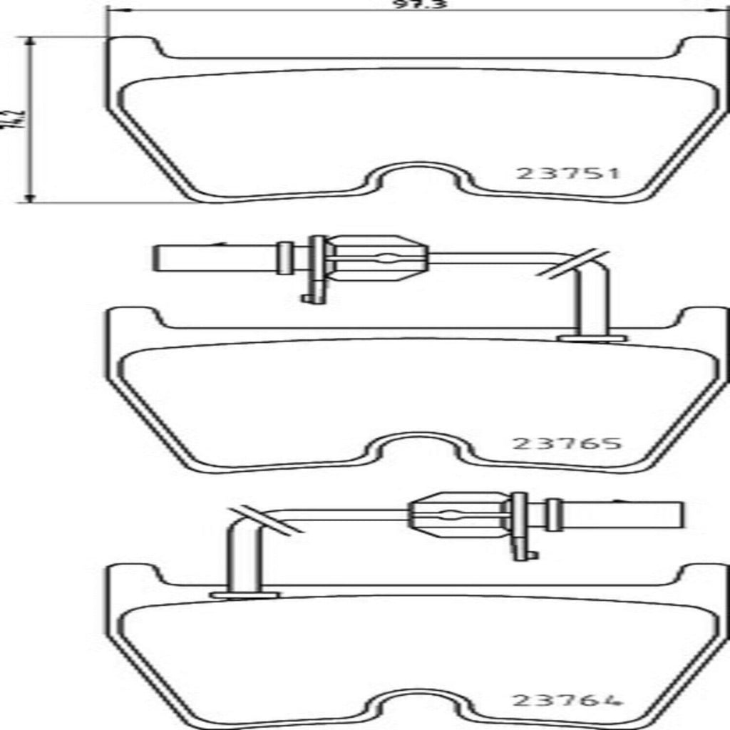 Brembo Front Disc Brake Pad Set for Audi (P85078)